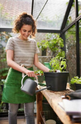Elho Green Basics Square All  In 1 Recycled Plastic Growpot 30Cm Living Black - thumbnail 9