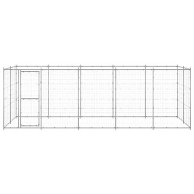 Berkfield Durable Outdoor Dog Kennel Galvanised Steel 12.1 M2 - image 1