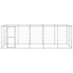 Berkfield Durable Outdoor Dog Kennel Galvanised Steel 12.1 M2 - thumbnail 1