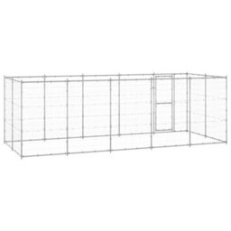 Berkfield Durable Outdoor Dog Kennel Galvanised Steel 12.1 M2 - thumbnail 4