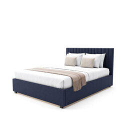 X Rocker Xr Living Maisie Velvet Ottoman Bed With Under Frame Led Lights - King - Navy Blue - thumbnail 8