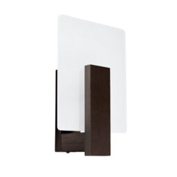 Luminosa Lighting Luminosa Lappo Flush Wall Lamp Wenge - thumbnail 3