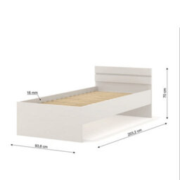 Arte Maja Eu Single Bed - Cashmere, 90 X 200Cm, Soft Modern Frame For Relaxed Sleeping - thumbnail 3
