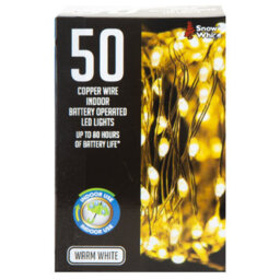 Indoor Copper Wire Lights- Warm White- Christmas Lights (50) - thumbnail 1