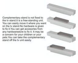 Decorotika Lusi Tv Stand Tv Unit For Tvs Up To 80 Inch White - thumbnail 5