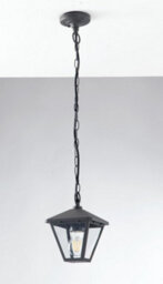 Luminosa Lighting Luminosa Prisma Outdoor Pendant Ceiling Light Anthracite, Ip44 16Cm - thumbnail 2