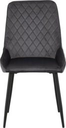 Seconique Athens Round Dining Set With Avery Chairs - Concrete Effect/black/grey Velvet - thumbnail 8