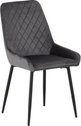 Seconique Athens Round Dining Set With Avery Chairs - Concrete Effect/black/grey Velvet - thumbnail 9