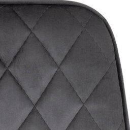 Seconique Athens Round Dining Set With Avery Chairs - Concrete Effect/black/grey Velvet - thumbnail 6