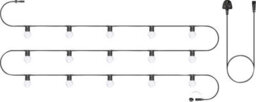 Eagle Connect Festoon Black Rubber Ip44 5M/15X2W Cool White Clear Lamps - thumbnail 1
