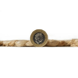 Melrose 100% Jute Made Naturals Border Scallop Edge Runner Area Rug 0mm Pile Height 60/230Cm - thumbnail 5