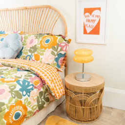 Valuelights Travis Orange Rechargeable Table Lamp With Macaron Lampshade - thumbnail 3