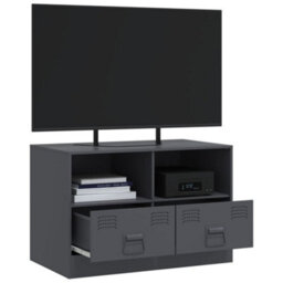 Berkfield Tv Cabinet Anthracite 67X39X44 Cm Steel - thumbnail 5