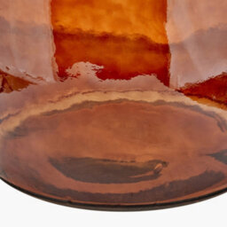 Pacific Lifestyle Tall Organic-Shaped Vase In Pecan Brown Recycled Glass - thumbnail 7