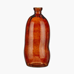 Pacific Lifestyle Tall Organic-Shaped Vase In Pecan Brown Recycled Glass - thumbnail 2