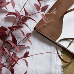 Hill Interiors Burgundy Ornamental Leaf Faux Plant - thumbnail 2