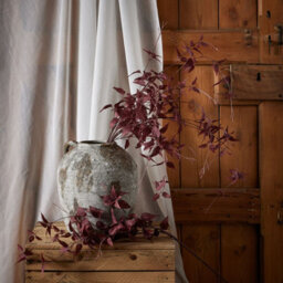 Hill Interiors Burgundy Ornamental Leaf Faux Plant - thumbnail 3