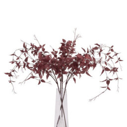 Hill Interiors Burgundy Ornamental Leaf Faux Plant - thumbnail 5