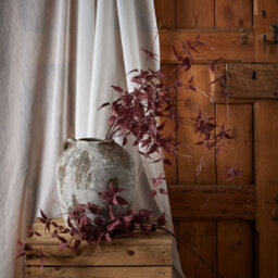Hill Interiors Burgundy Ornamental Leaf Faux Plant - thumbnail 6