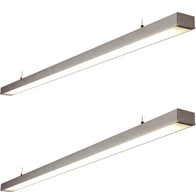 2 Pack Commercial Led Suspension Light - 1494mm X 68mm - 26W Cct Led Module - image 1