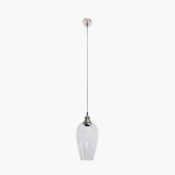 Pacific Lifestyle Glass Pendant Ceiling Light With Antique Silver Metal Chain Pendant - thumbnail 2