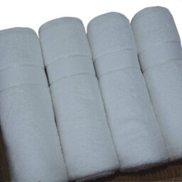 Casabella Towels Luxury 4 Pack Bath Sheets 100% Cotton Super Soft Quick Dry Highly Absorbent Bathroom Towels White - thumbnail 3