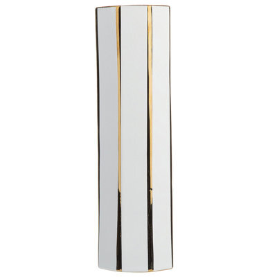 Beliani Flower Vase Estella Ceramic 40 Cm White - image 1