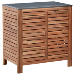 Beliani Outdoor Kitchen Cabinet Brucoli Brown Acacia Wood - thumbnail 6