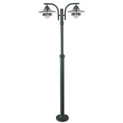 Elstead Oslo Outdoor Twin Lamp Post, E27