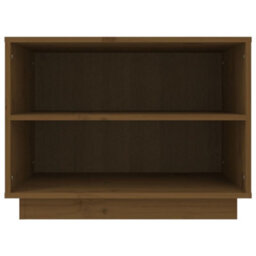 Berkfield Shoe Cabinet Honey Brown 60X34X45 Cm Solid Wood Pine - thumbnail 5