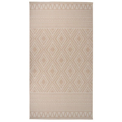 Walplus Outdoor Flatweave Rug 80X150 Cm Brown Stripes - image 1
