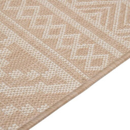 Walplus Outdoor Flatweave Rug 80X150 Cm Brown Stripes - thumbnail 4