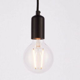Multi Light Ceiling Pendant 6 Bulb Matt Black Industrial Adjustable Hang Hook - thumbnail 4