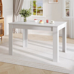 Dining Table Wood Rectangular Kitchen Dining Room 4 Seaters 120X80X75 Cm Table - thumbnail 4
