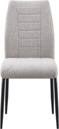 Seconique Chilton Set Of 4 Dining Chairs Grey Fabric Upholstery - thumbnail 3