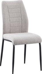 Seconique Chilton Set Of 4 Dining Chairs Grey Fabric Upholstery - thumbnail 4