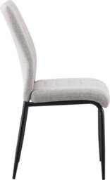 Seconique Chilton Set Of 4 Dining Chairs Grey Fabric Upholstery - thumbnail 5