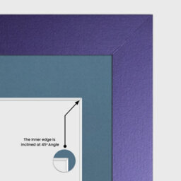 AK Frames 26X8 Purple Modern Multi Photo Frame With Pompadour Mount - Holds 5 Apertures (5X) 6X4 Photos - thumbnail 7