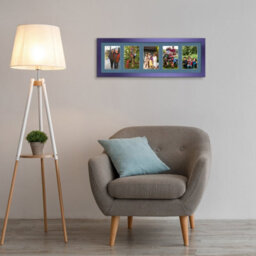 AK Frames 26X8 Purple Modern Multi Photo Frame With Pompadour Mount - Holds 5 Apertures (5X) 6X4 Photos - thumbnail 3