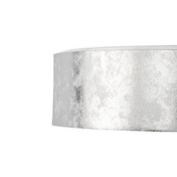 Beliani Boho Flush Lamp Silver Polycotton 45Cm Drum Shade - Warm White Ceiling Light - thumbnail 5