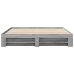 Berkfield Bed Frame Without Mattress Grey Sonoma 180X200 Cm Super King Engineered Wood - thumbnail 5