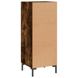 Berkfield Modern Sideboard Smoked Oak 34.5X34X90 Cm Engineered Wood - thumbnail 8