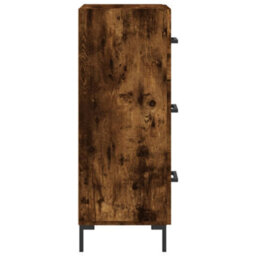 Berkfield Modern Sideboard Smoked Oak 34.5X34X90 Cm Engineered Wood - thumbnail 7