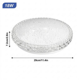 Round Led Ceiling Light Panel Downlight For Bathroom Kitchen Living Room - thumbnail 2