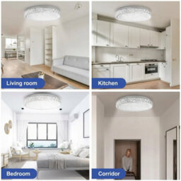 Round Led Ceiling Light Panel Downlight For Bathroom Kitchen Living Room - thumbnail 4
