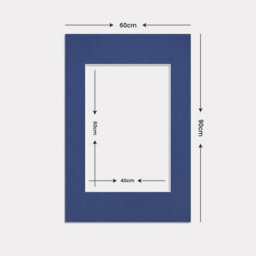 Ak Frames 90X60Cm Blue Picture Mounts To Fit 60X40Cm Aperture Size - Mount Board Only (No Frame Included) - thumbnail 3