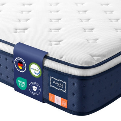 LEDREM Hybrid Spring And Foam Mattress, Medium Firm King Bed Mattress - image 1