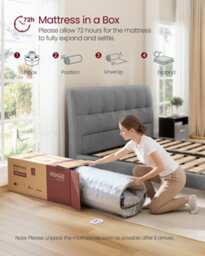 LEDREM Hybrid Spring And Foam Mattress, Medium Firm King Bed Mattress - thumbnail 8