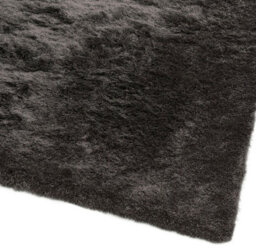 Grey Soft Shaggy Plain Handmade Modern Sparkle Dining Room Bedroom & Living Room Rug-140Cm X 200Cm - thumbnail 6
