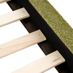 Beliani Bed Boucle Vaucluse 180 X 200 Cm (Eu Super King) Olive Green - thumbnail 8